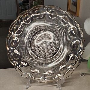 Bartlett Collins St. Genevieve Clear Divided Platter